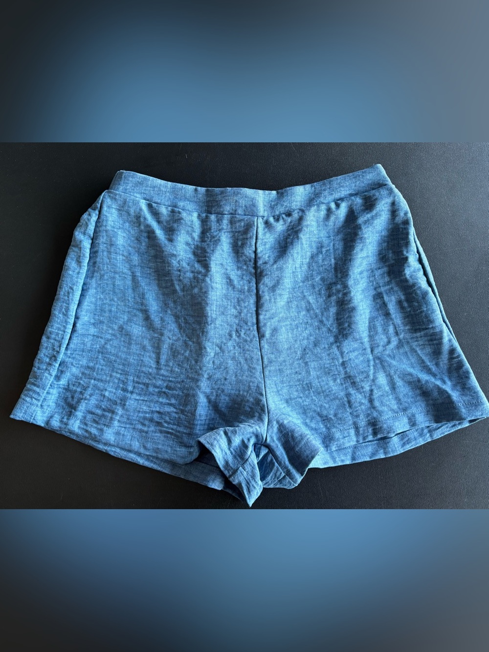 SHEIN Blue High-Waist Casual Shorts